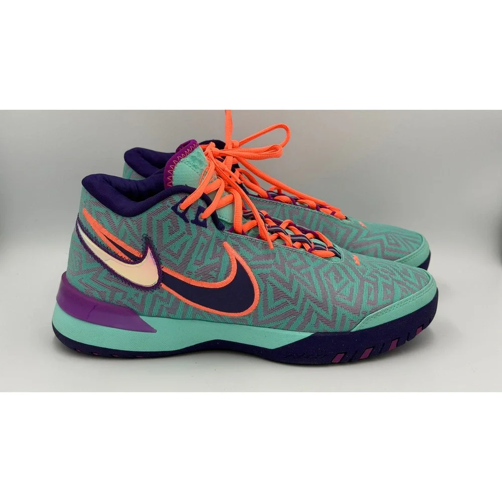 Nike LeBron NXXT‎ Gen Mens Size 10 Light Menta Field Purple Orange Shoes
